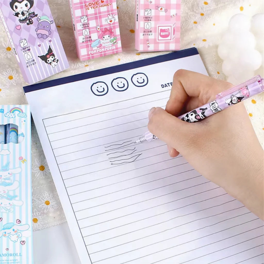 Sanrio Characters Black Gel Ink Pens Set