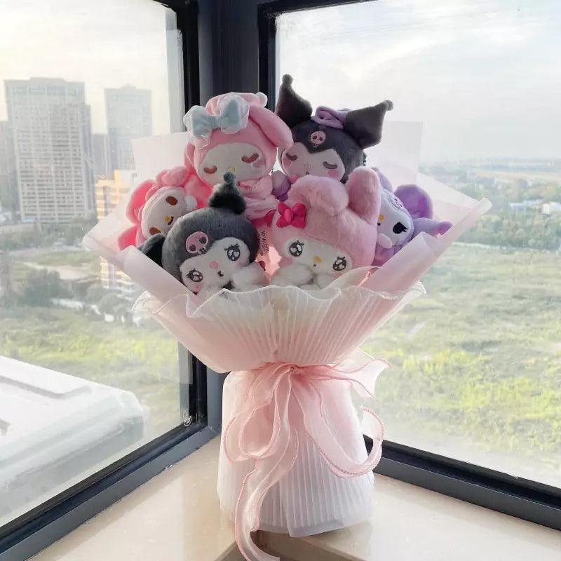 My Melody & Kuromi Cute Plushie Bouquet - In Kawaii Shop <span style="background-color:rgb(246,247,248);color:rgb(28,30,33);"> My Melody & Kuromi Cute Plushie Bouquet , Plush Toy , In Kawaii Shop , PLUSHY, sanrio , www.inkawaiishop.com </span>
