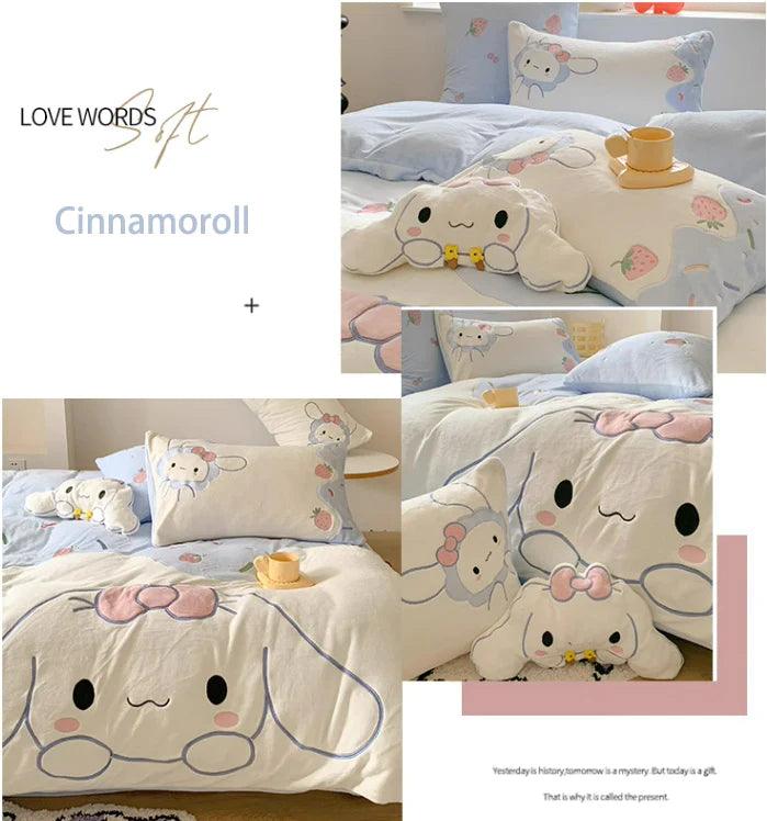 Sanrio Milk Fleece Soft Thickened Winter Warm Bedding Sheet - In Kawaii Shop <span style="background-color:rgb(246,247,248);color:rgb(28,30,33);"> Sanrio Milk Fleece Soft Thickened Winter Warm Bedding Sheet , Bed Sheets , In Kawaii Shop , sanrio , www.inkawaiishop.com </span>