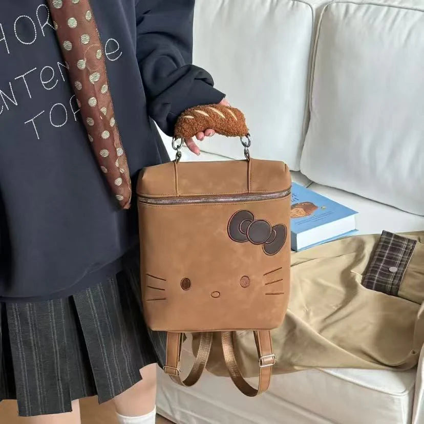 Hello Kitty Caramel Puff Backpack – In Kawaii Shop Hello Kitty Caramel Puff Backpack – In Kawaii Shop