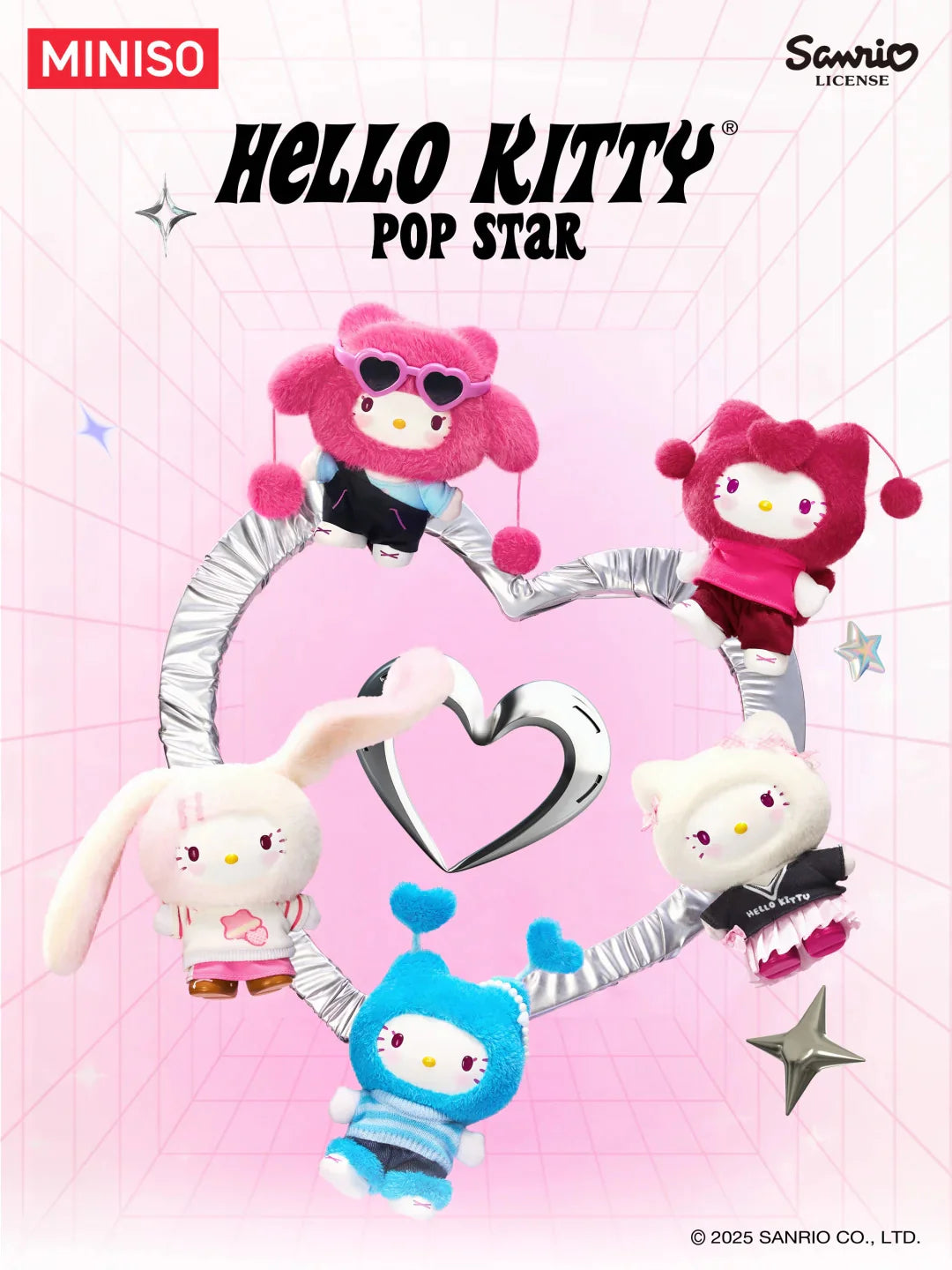 【新品未開封】MINISO Hello Kitty POP Star Hello Kitty Pop Star Plush Blind Box – In Kawaii Shop