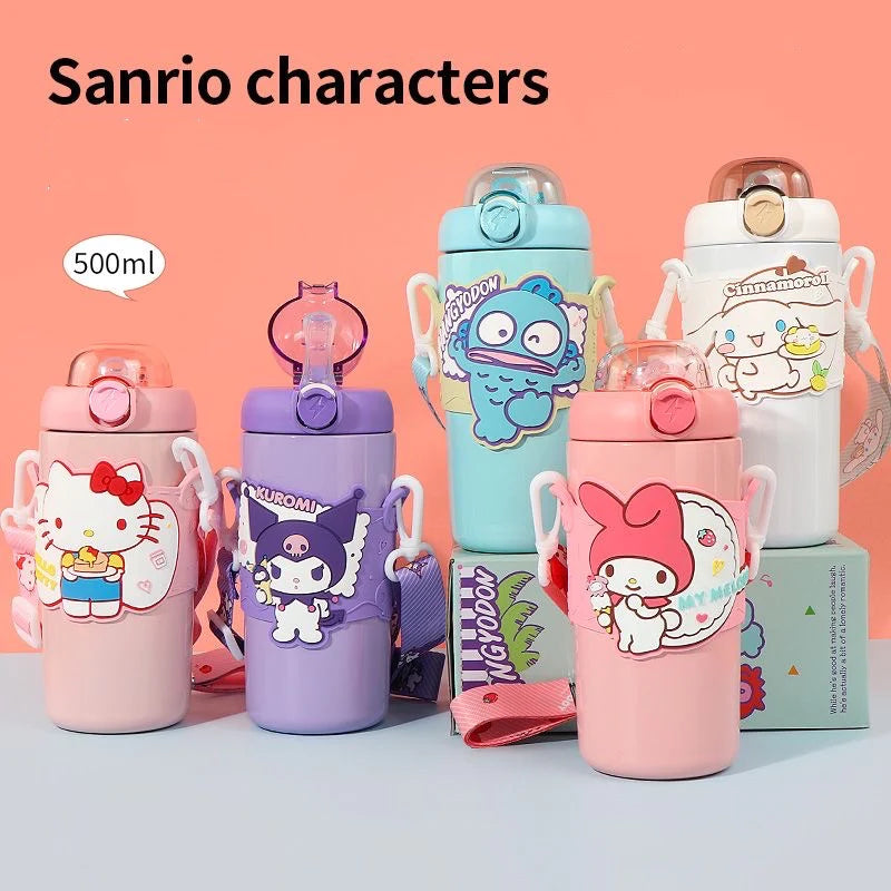 Sanrio Character Vacuum Cup with Straw Handle 1200ml – Joykawaii