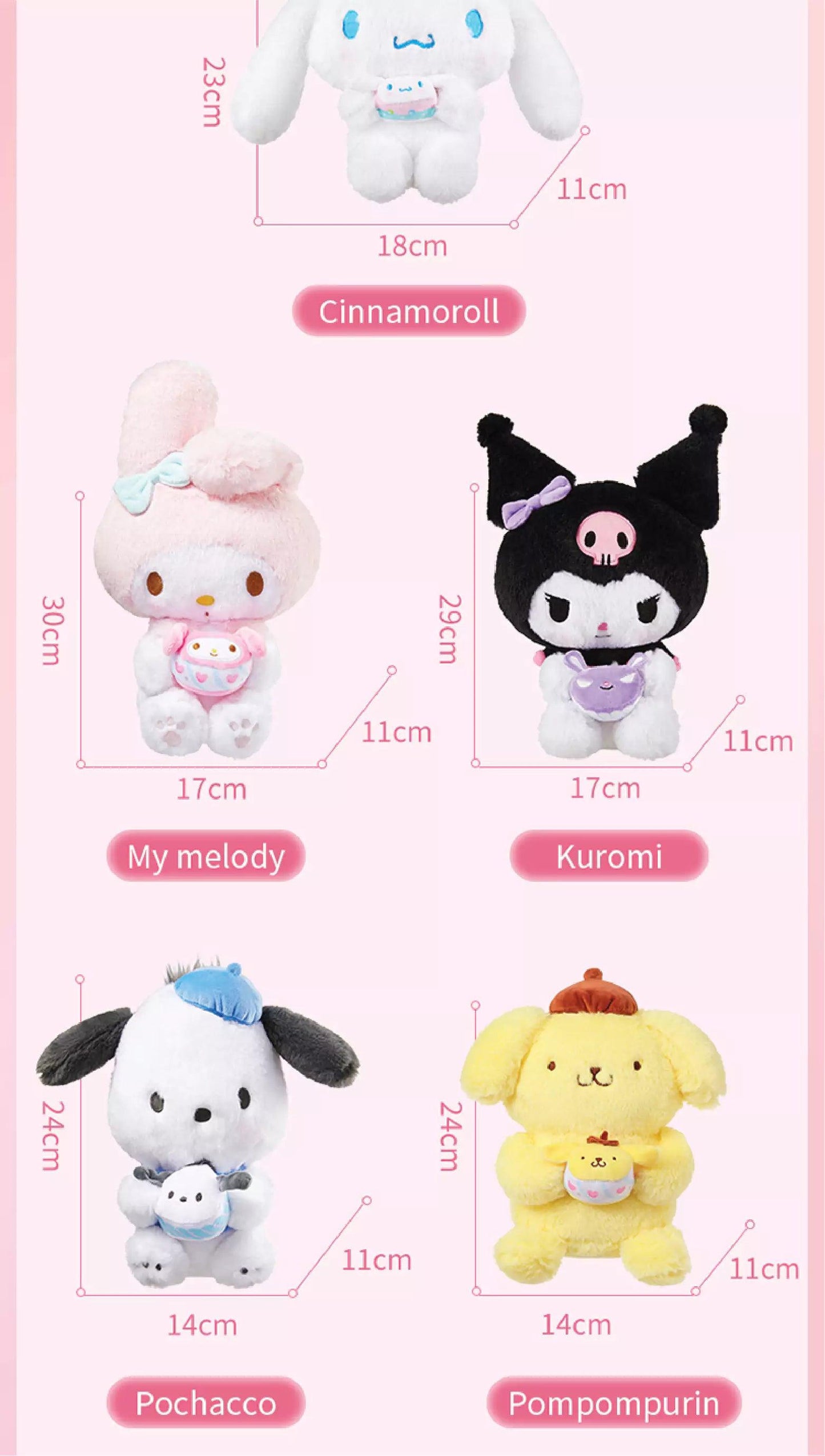 Sanrio Sitting Plush Toy with Mini Self-Hug - In Kawaii Shop <span style="background-color:rgb(246,247,248);color:rgb(28,30,33);"> Sanrio Sitting Plush Toy with Mini Self-Hug , Plush Toy , miniso , PLUSHY, sanrio , www.inkawaiishop.com </span>