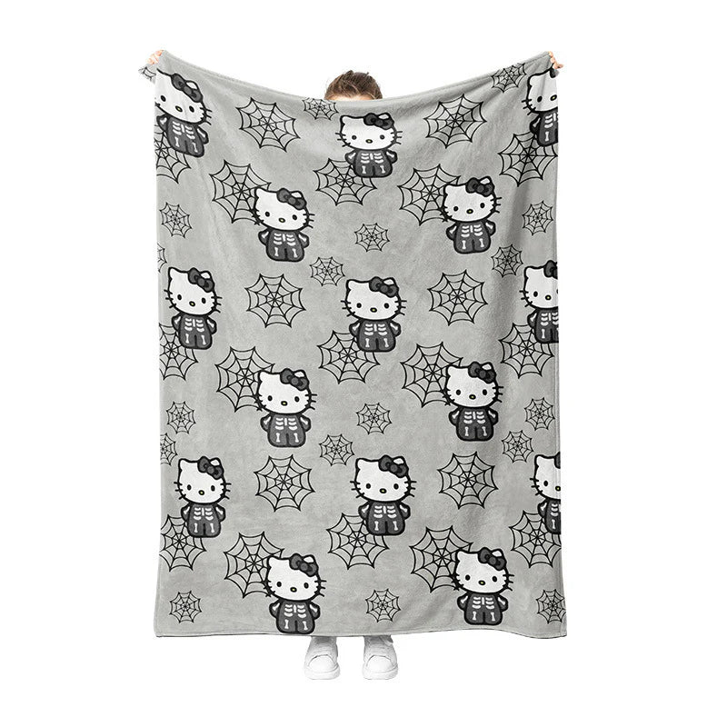 Hello online Kitty halloween plush throw