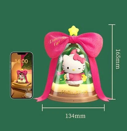 Hello Kitty Christmas Surprise gift figurine lamp