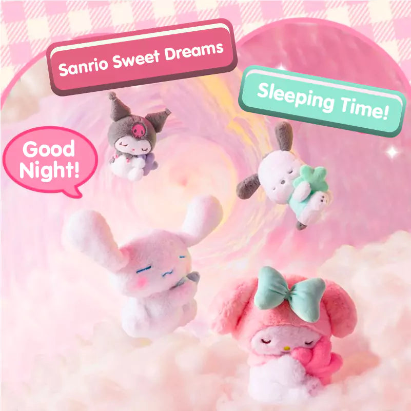 Sleeping Sanrio Cinnamoroll Plush Toys - Kawaii Fashion Shop