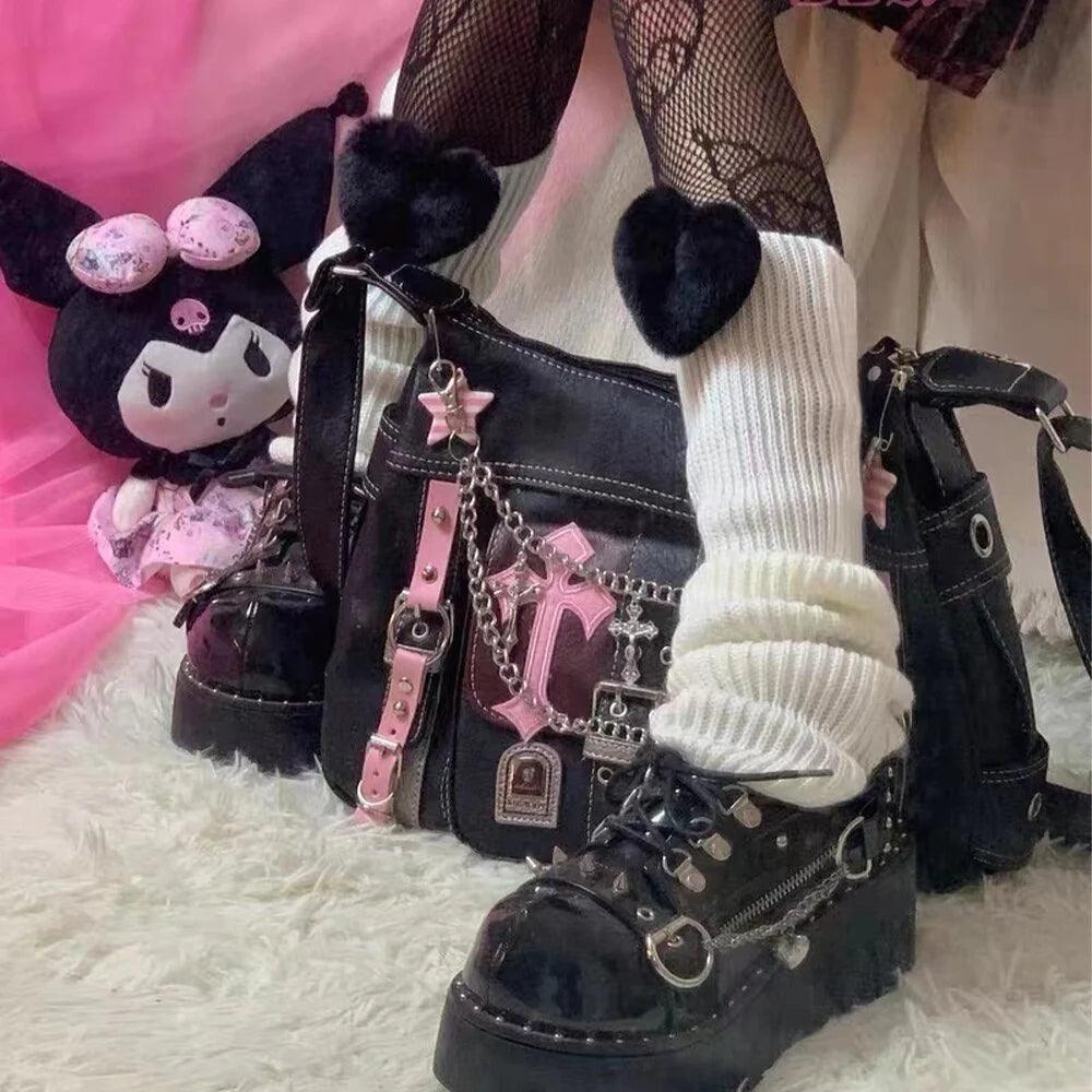 Hello Kitty Crossbody Bag - In Kawaii Shop <span style="background-color:rgb(246,247,248);color:rgb(28,30,33);"> Hello Kitty Crossbody Bag , Handbag , In Kawaii Shop , Y2K Style , www.inkawaiishop.com </span>