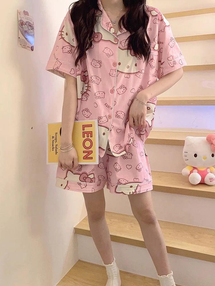 HelloKitty Pink Pajamas Set - In Kawaii Shop <span style="background-color:rgb(246,247,248);color:rgb(28,30,33);"> HelloKitty Pink Pajamas Set , Pajamas , In Kawaii Shop , sanrio , www.inkawaiishop.com </span>