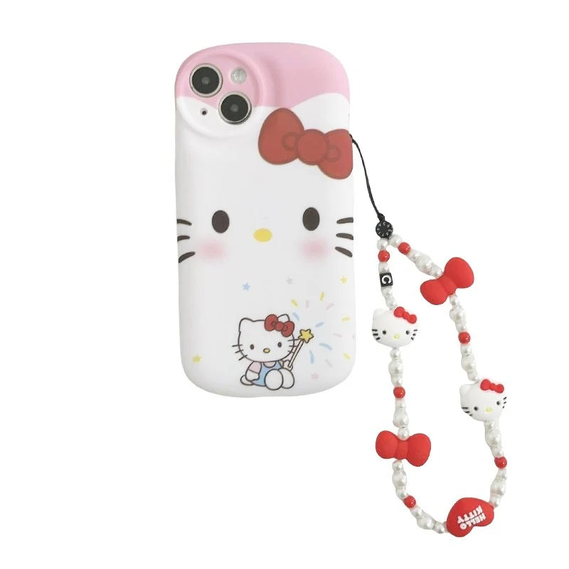 Hello Kitty Magic Wand Phone Case with Charm