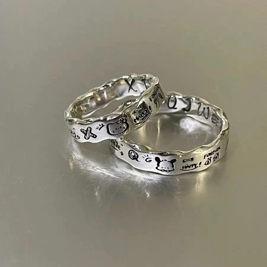 Sanrio Sterling Silver Graffiti Ring - In Kawaii Shop <span style="background-color:rgb(246,247,248);color:rgb(28,30,33);"> Sanrio Sterling Silver Graffiti Ring , ring , In Kawaii Shop , sanrio , www.inkawaiishop.com </span>