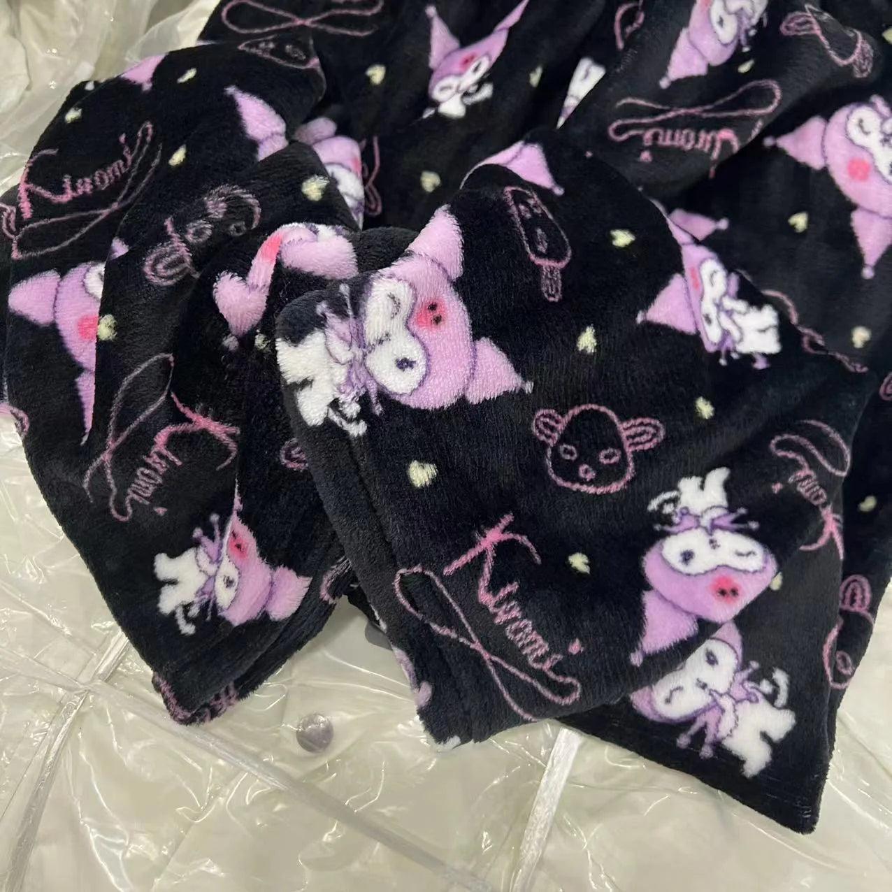 Kuromi Fuzzy Pants - In Kawaii Shop <span style="background-color:rgb(246,247,248);color:rgb(28,30,33);"> Kuromi Fuzzy Pants , pants , In Kawaii Shop , sanrio , www.inkawaiishop.com </span>