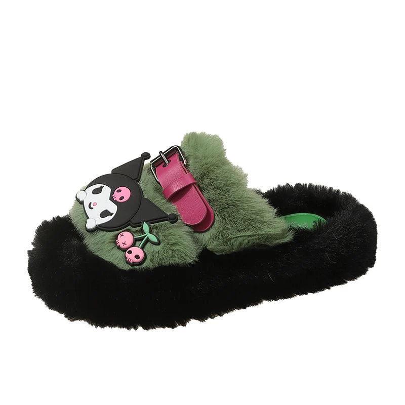 Kuromi Cozy Fuzzy Slip on Shoes - In Kawaii Shop <span style="background-color:rgb(246,247,248);color:rgb(28,30,33);"> Kuromi Cozy Fuzzy Slip on Shoes , Shoes , In Kawaii Shop , sanrio , www.inkawaiishop.com </span>