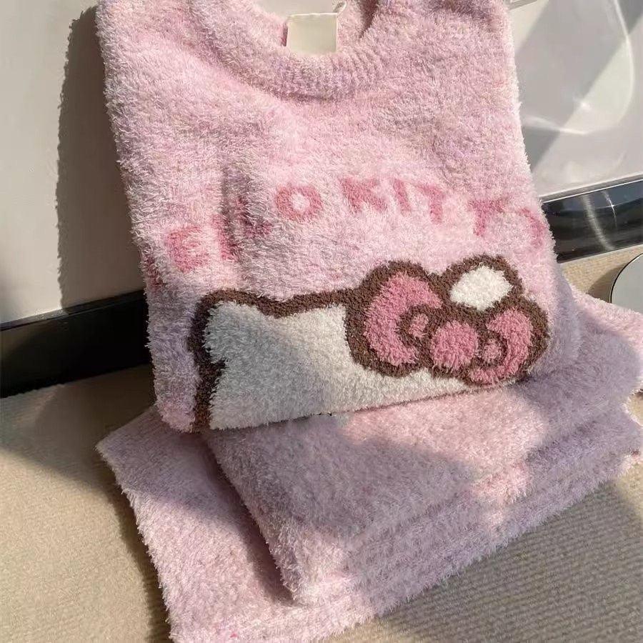 HelloKitty Pink Fleece Pajamas Set - In Kawaii Shop <span style="background-color:rgb(246,247,248);color:rgb(28,30,33);"> HelloKitty Pink Fleece Pajamas Set , Pajamas , In Kawaii Shop , sanrio , www.inkawaiishop.com </span>