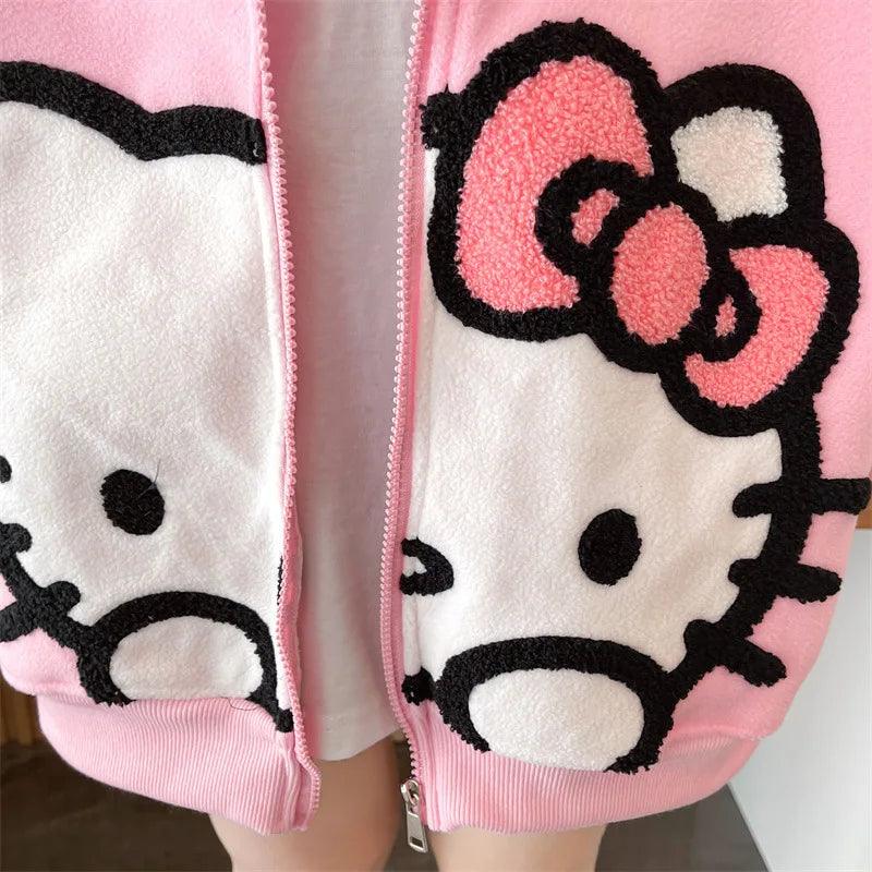 Hello Kitty Cozy Fleece Hoodie - In Kawaii Shop <span style="background-color:rgb(246,247,248);color:rgb(28,30,33);"> Hello Kitty Cozy Fleece Hoodie , Hoodie , In Kawaii Shop , sanrio, Y2K Style , www.inkawaiishop.com </span>