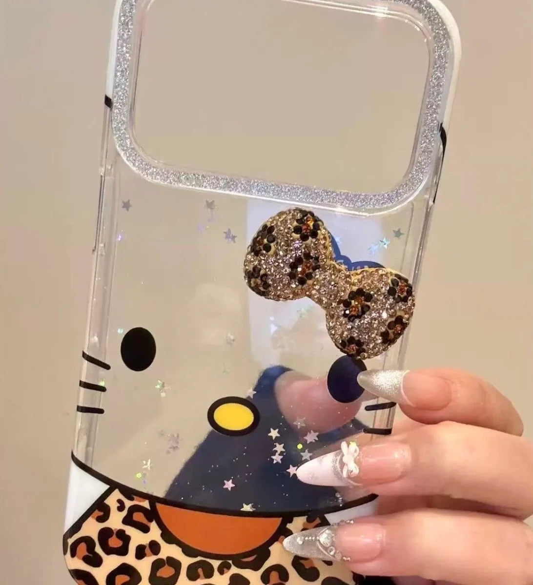 Hello Kitty Leopard Vibe Clear Phone Case