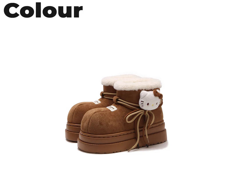 Hello Kitty Cozy Caramel Boots