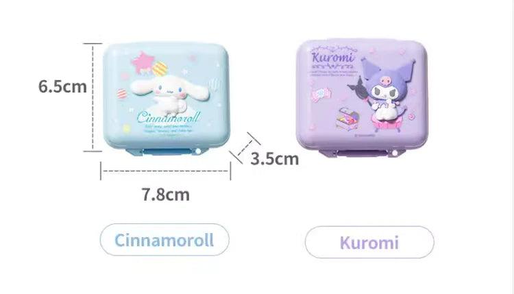 Kuromi / Cinnamoroll Compact Pill box - In Kawaii Shop <span style="background-color:rgb(246,247,248);color:rgb(28,30,33);"> Kuromi / Cinnamoroll Compact Pill box , Pill Box , miniso , sanrio , www.inkawaiishop.com </span>