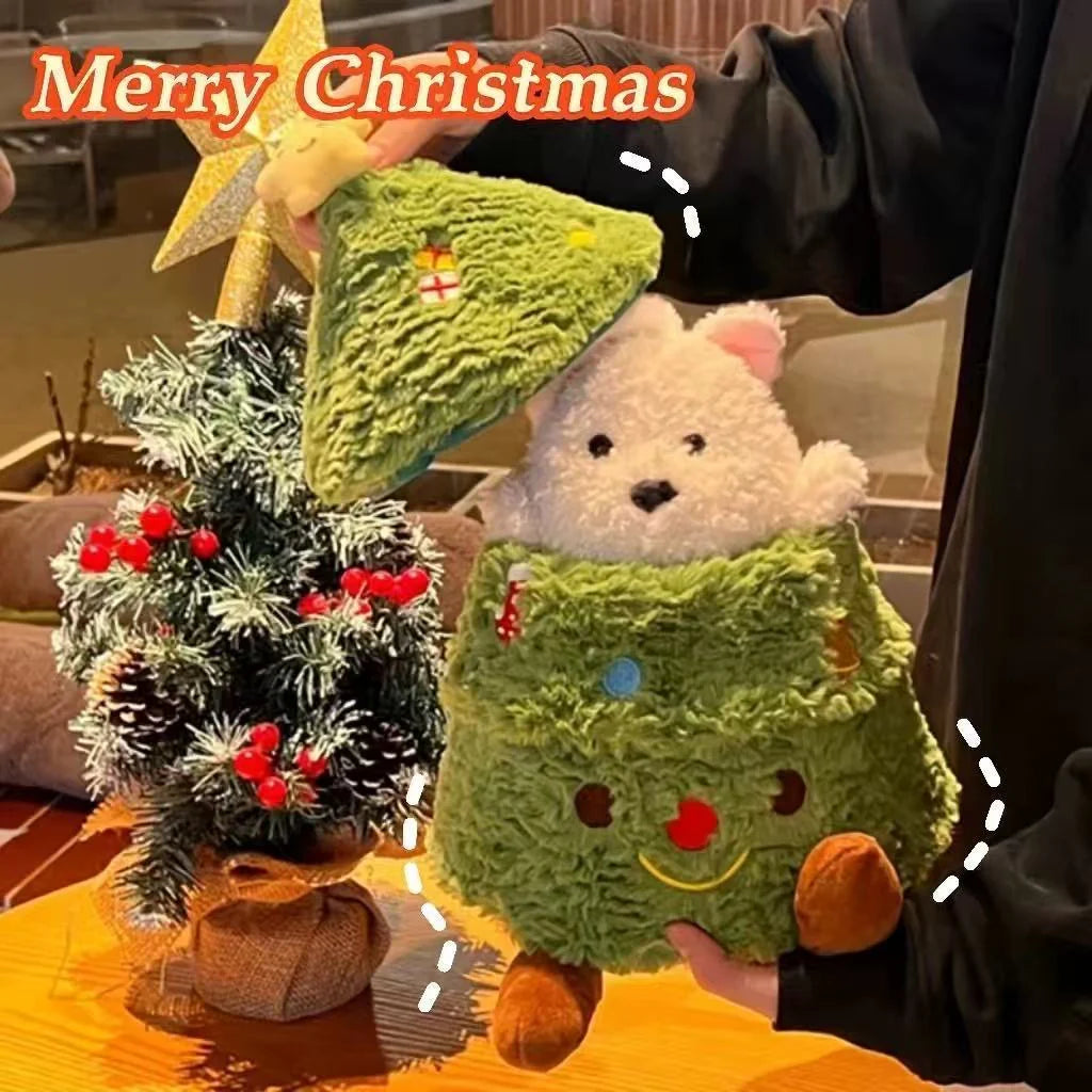 Christmas Tree Pup Plushie Set