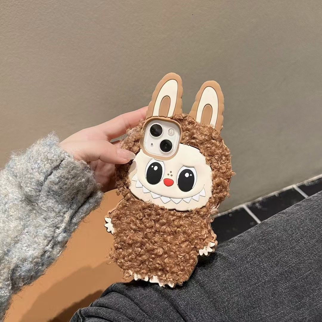Labubu Fluffy Pal Art Toy Phone Case