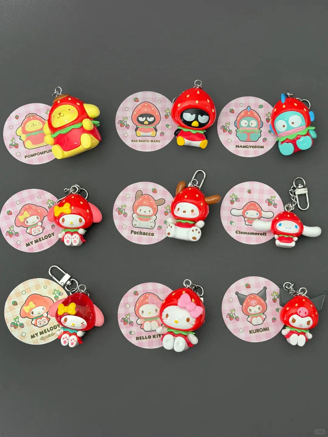 Toptoy Sanrio Strawberry Series Keychain Blind Box