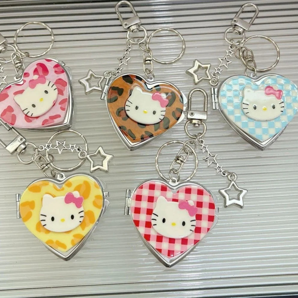 Hello Kitty Heart Mirror Keychain