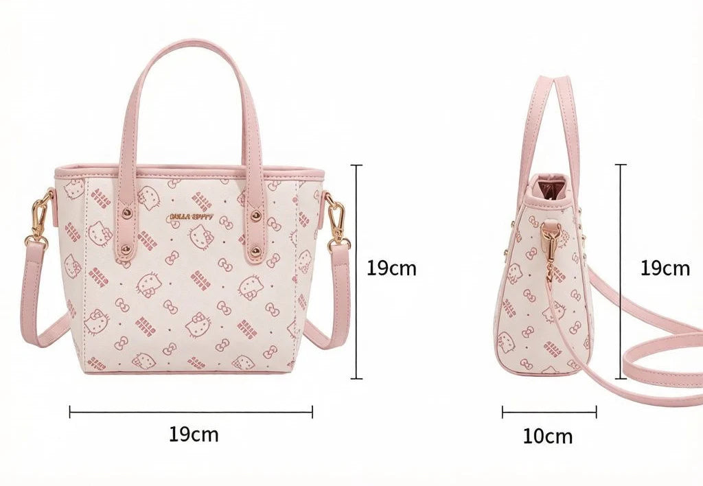 Hello Kitty All Over Print Mini Tote Crossbody Bag
