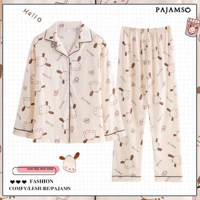 Pochacco Pajama Set – Long Sleeve Top & Pants