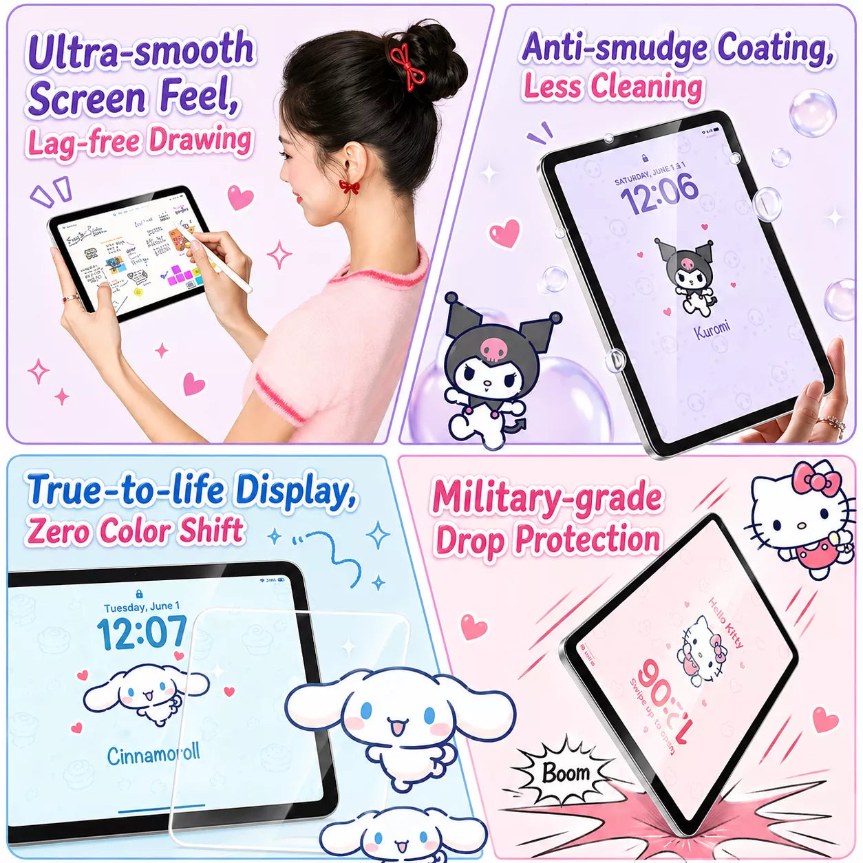Sanrio Hidden Print iPad Screen Protector