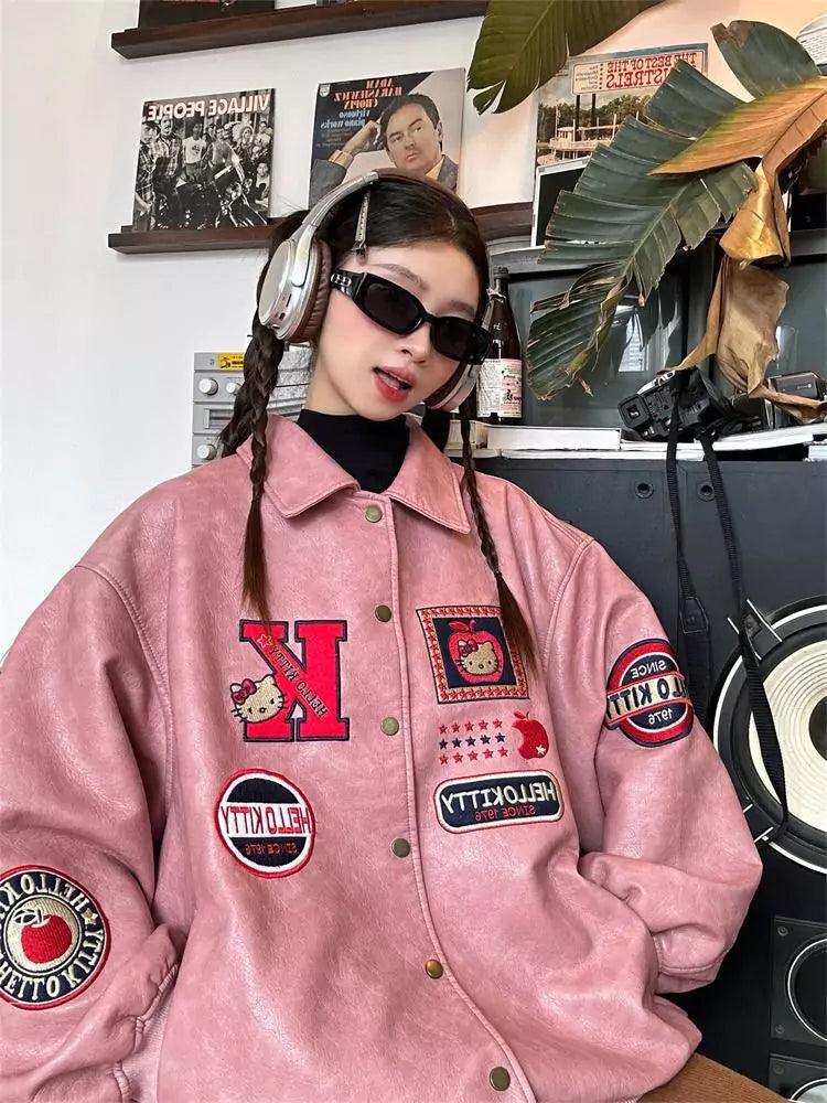 Hello Kitty Glam Rider Leatherette Jacket - In Kawaii Shop <span style="background-color:rgb(246,247,248);color:rgb(28,30,33);"> Hello Kitty Glam Rider Leatherette Jacket , Jacket , In Kawaii Shop , sanrio , www.inkawaiishop.com </span>