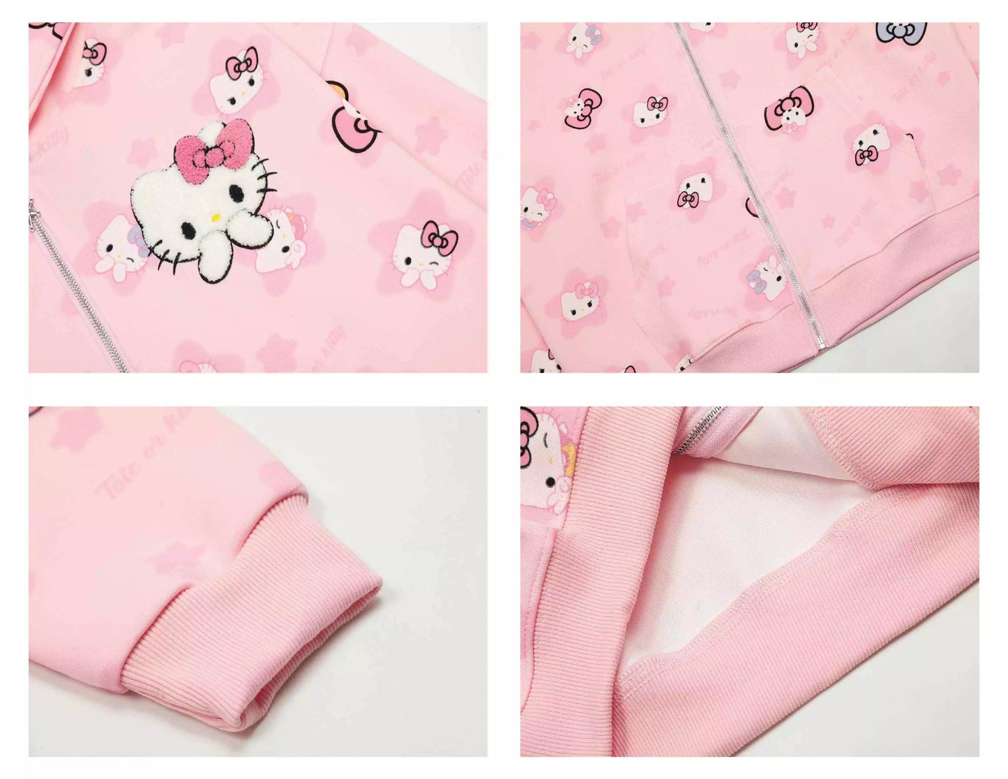 HelloKitty Oversize Sweet Patterned Hoodie - In Kawaii Shop <span style="background-color:rgb(246,247,248);color:rgb(28,30,33);"> HelloKitty Oversize Sweet Patterned Hoodie , Jacket , In Kawaii Shop , sanrio , www.inkawaiishop.com </span>