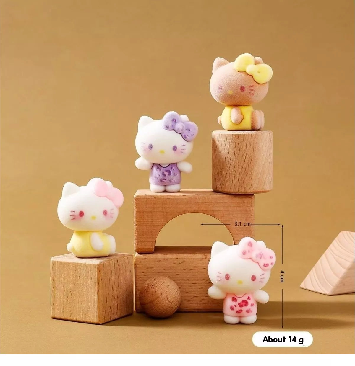 Hello Kitty 3D Decorative Figurine 10 Pic Set