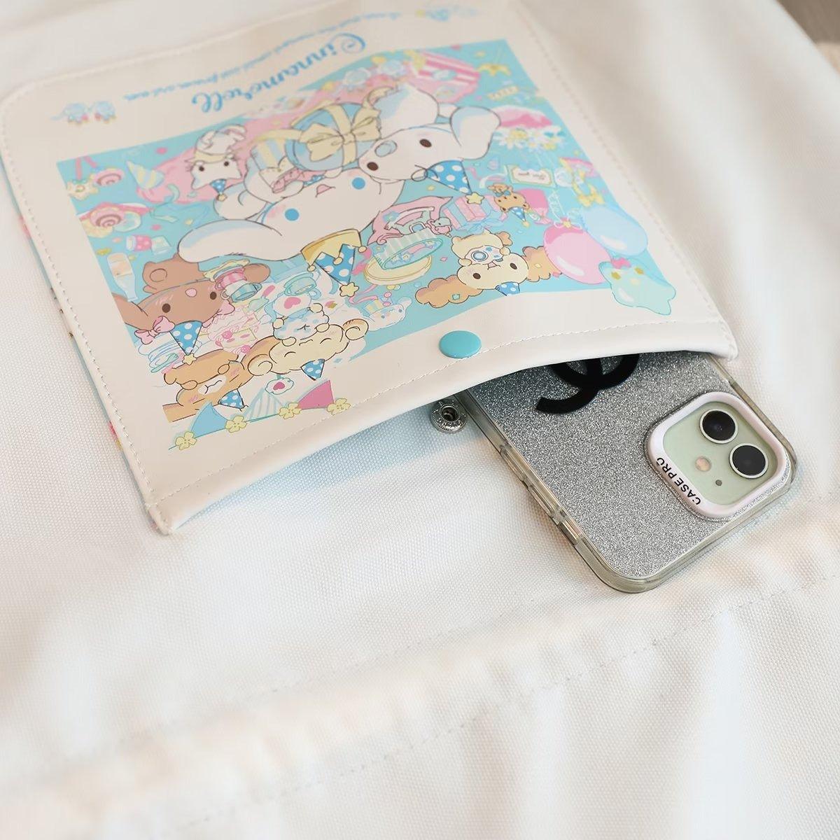 Cinnamoroll Family Drawstring Ruffled Canvas Bag - In Kawaii Shop <span style="background-color:rgb(246,247,248);color:rgb(28,30,33);"> Cinnamoroll Family Drawstring Ruffled Canvas Bag , Tote Bag , sanrio , sanrio , www.inkawaiishop.com </span>