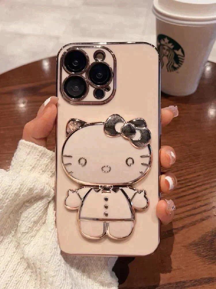 HelloKitty Foldable Mirror Stand Phone Case – In Kawaii Shop HelloKitty Foldable Mirror Stand Phone Case – In Kawaii Shop