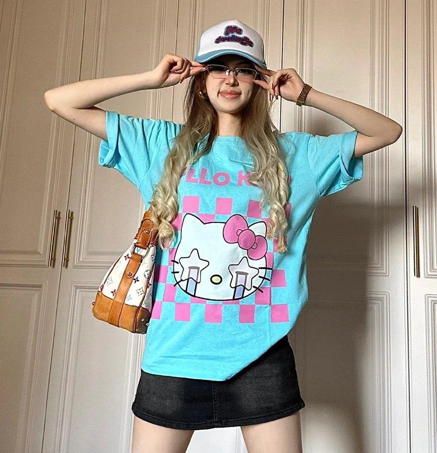 Hello Kitty Oversized Shirt - In Kawaii Shop <span style="background-color:rgb(246,247,248);color:rgb(28,30,33);"> Hello Kitty Oversized Shirt , T-SHIRT , InKawaiiShop , sanrio , www.inkawaiishop.com </span>