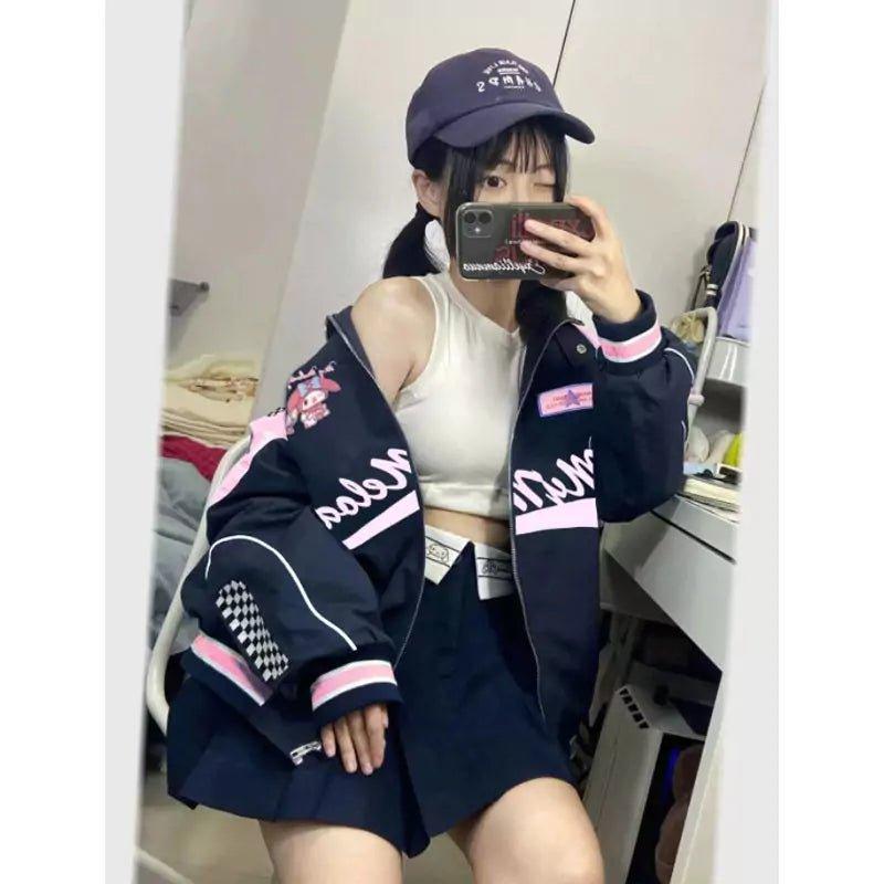 My Melody Biker Fit - In Kawaii Shop <span style="background-color:rgb(246,247,248);color:rgb(28,30,33);"> My Melody Biker Fit , Biker Jacket , In Kawaii Shop , sanrio , www.inkawaiishop.com </span>