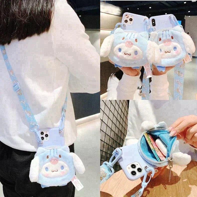 Plushie Pouch and Lanyard iPhone Case featuring My Melody and Cinnamoroll - In Kawaii Shop <span style="background-color:rgb(246,247,248);color:rgb(28,30,33);"> Plushie Pouch and Lanyard iPhone Case featuring My Melody and Cinnamoroll , PHONE CASE , InKawaiiShop , PLUSHY, sanrio , www.inkawaiishop.com </span>