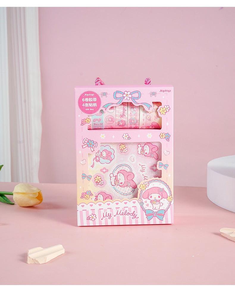 Sanrio Cute Stickers and washi Tapes Gift Box - In Kawaii Shop <span style="background-color:rgb(246,247,248);color:rgb(28,30,33);"> Sanrio Cute Stickers and washi Tapes Gift Box , Stickers and Tapes , joytop , sanrio, stationary , www.inkawaiishop.com </span>