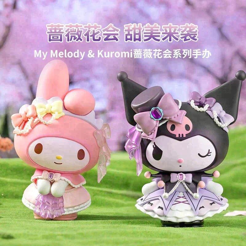 My Melody & Kuromi Rose Party Large Figurines In Kawaii Shop My Melody & Kuromi Rose Party Large Figurines In Kawaii Shop