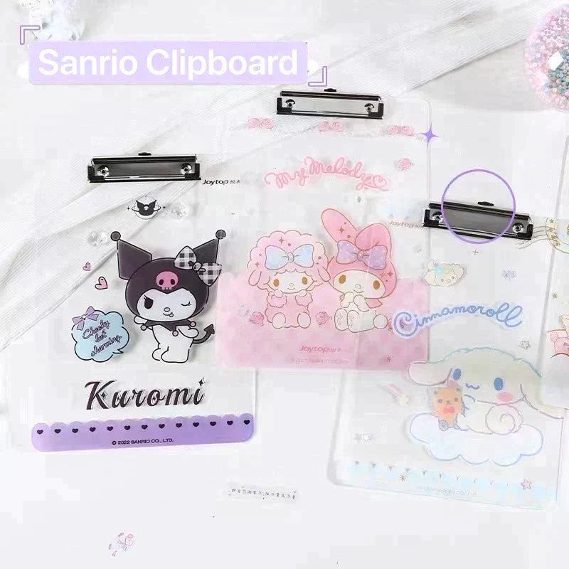 Clipboard (Kuromi, Cinnamoroll, Melody) → - In Kawaii Shop