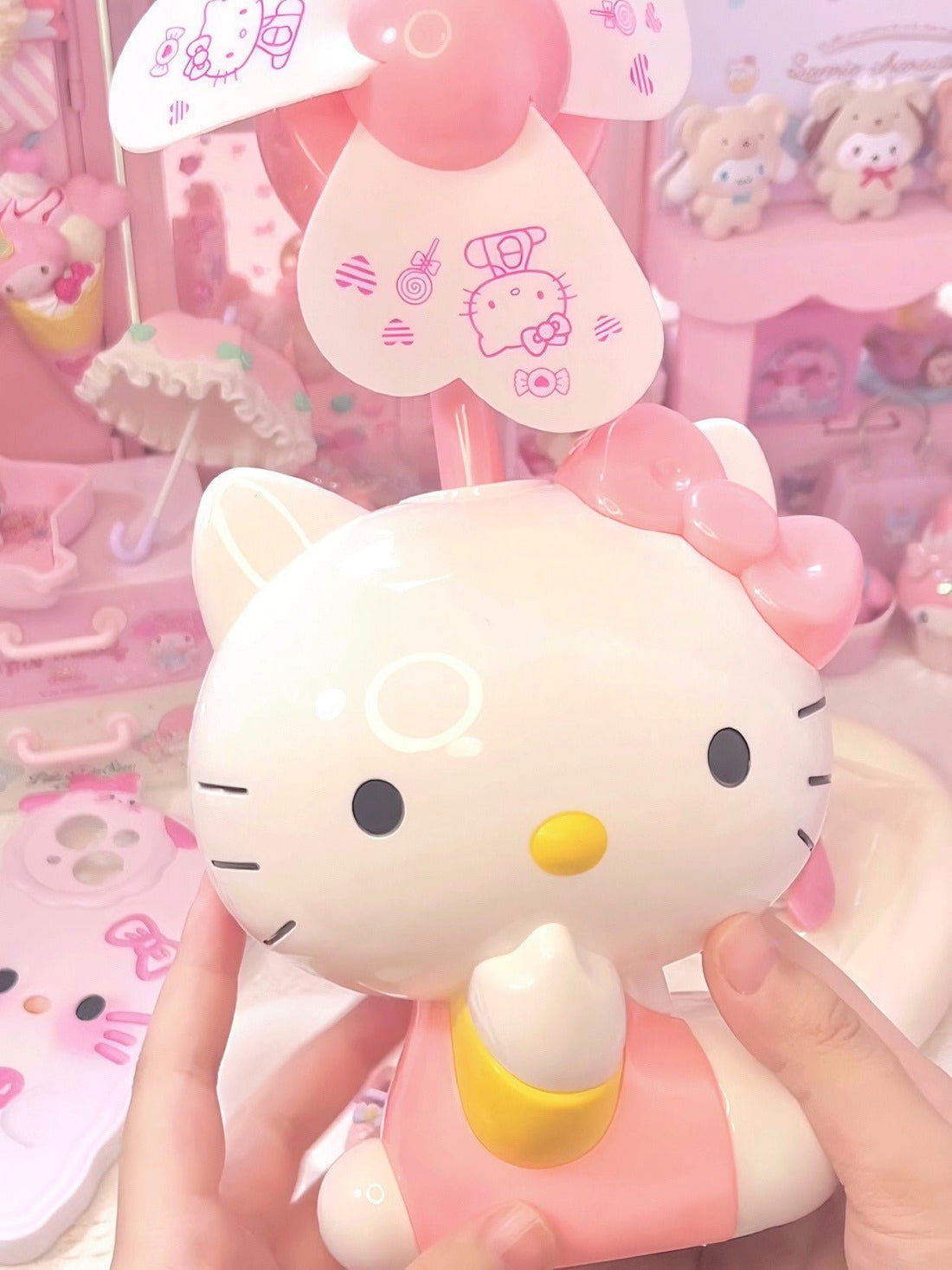 Hello Kitty USB Port Mini Fan → - In Kawaii Shop