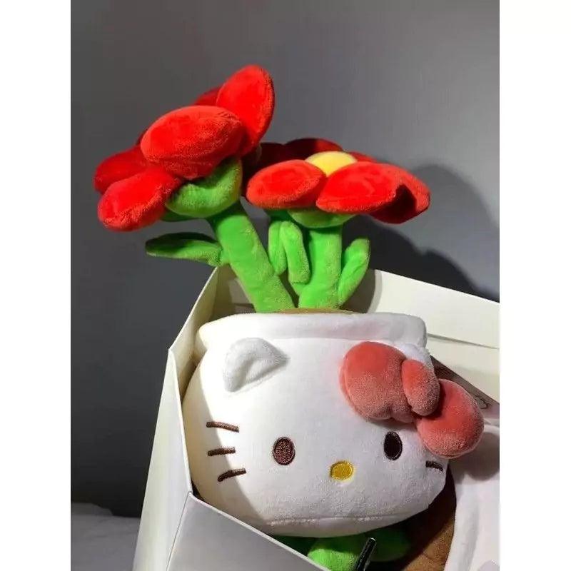 sanrio plant pot Hello Kitty Flower Pot Plushies – In Kawaii Shop