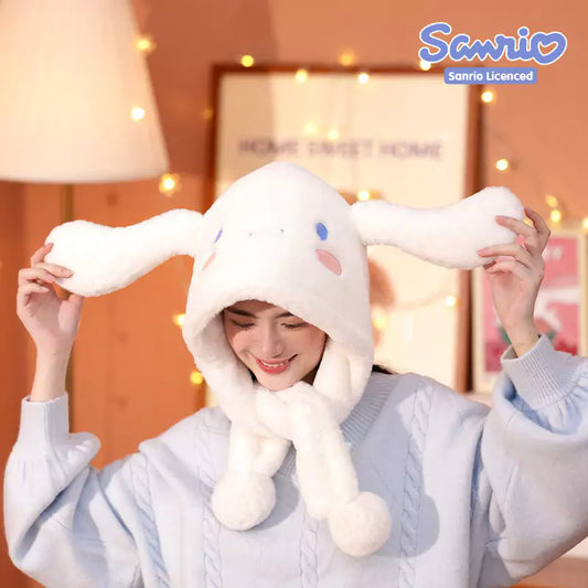 Sanrio Fluffy Winter Hat and Scarf 2 in 1