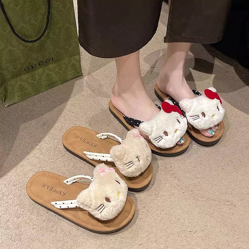 HelloKitty Plushie Flip Flops