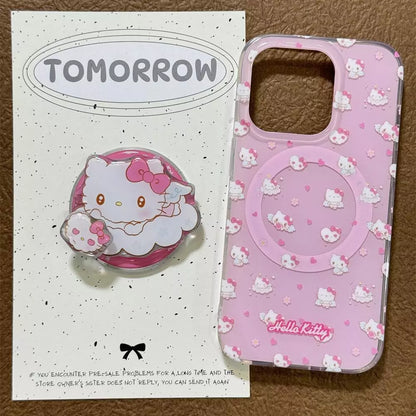 Hello Kitty Angelic MagSafe Phone Case with Pop Socket