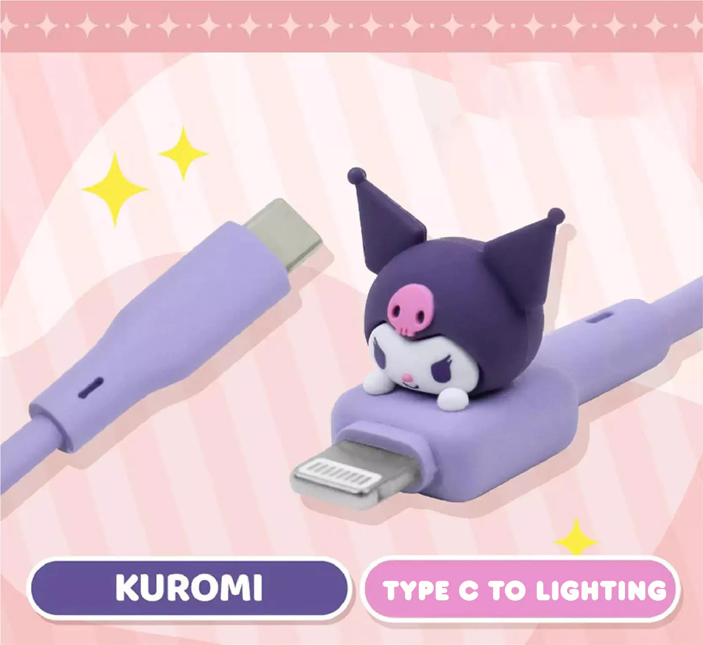 Sanrio Character Charging Cable (1m, MFi Certified)