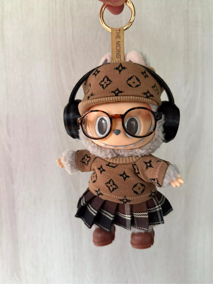 Headset Style Labubu Clothes Set