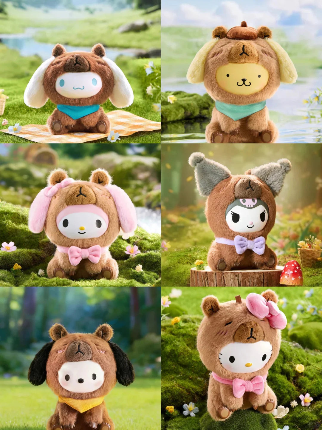 Sanrio Zen Forest  Capybara Plush Blind Box