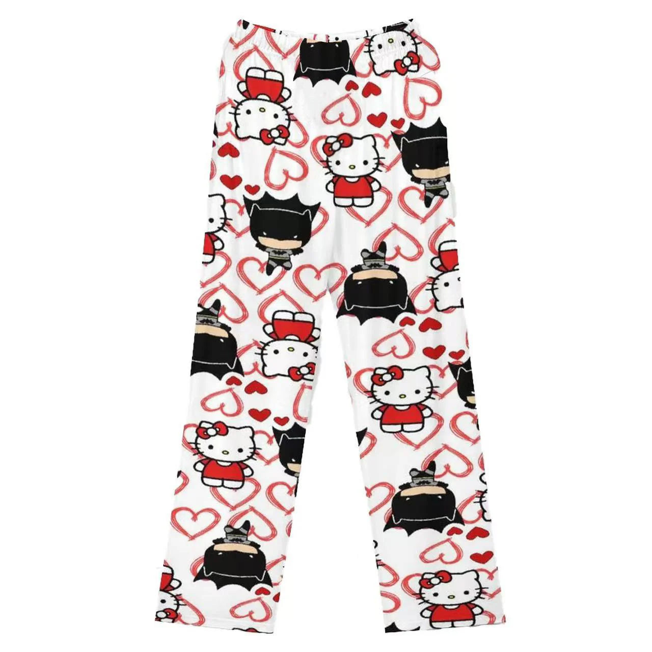 Hello Kitty x Batman Print Lightweight Pajama Pants