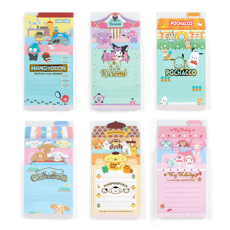 Sanrio Characters and their friends Memo Pad