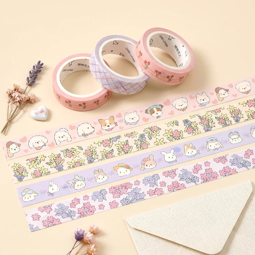 Soft Bloom Washi Tape - Set of 3